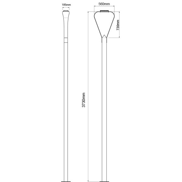 NY51010 Led Aydınlatma Direk, Led Lighting Poles, 60W Led Direk, 45W Led Direk, Sokak Aydınlatma Direği, Bahçe Aydınlatma Direği, Led Bahçe Aydınlatma, Led Sokak Aydınlatma