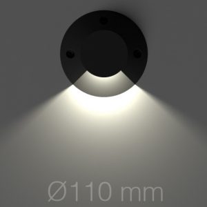 NYZ67110, 1W Tek Yönlü Zemin Aydınlatma Ø110mm