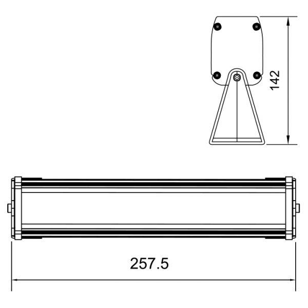 9W Wallwasher Ölçü