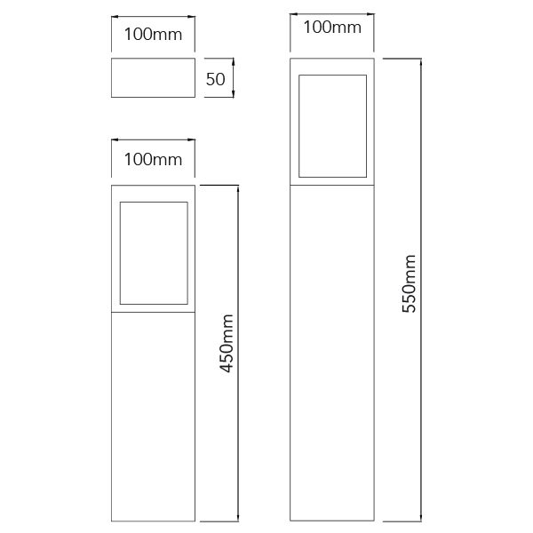 050100bollard Teknik Çizim