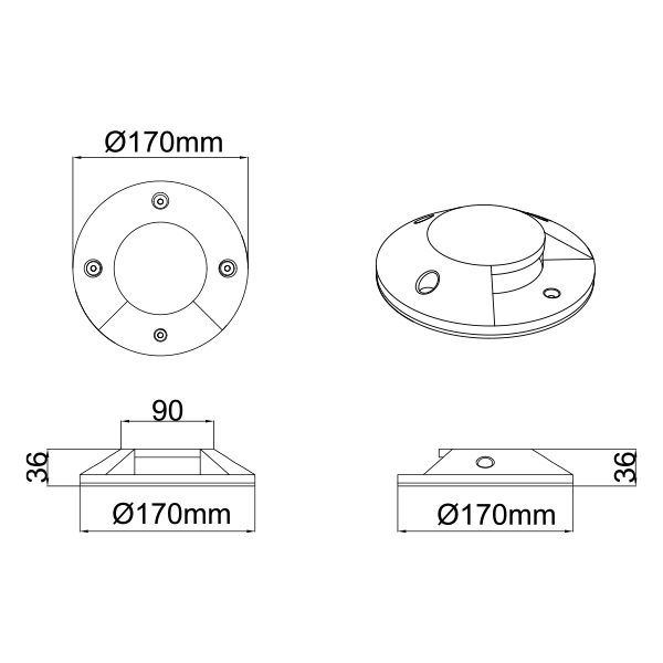 67170, Tek Yönlü Led Armatür,teknik
